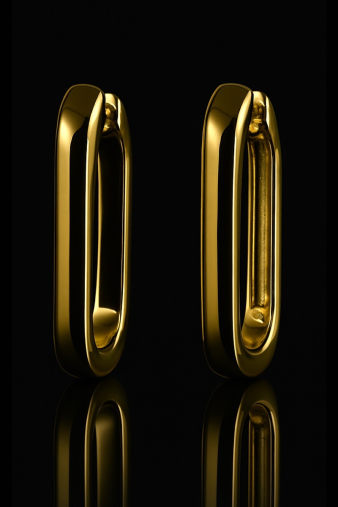 Eternity earrings 18K σκουλαρίκια χρυσά με διαχρονικό σχέδιο ιδανικά για δώρο και εντυπωσιακές εμφανίσεις